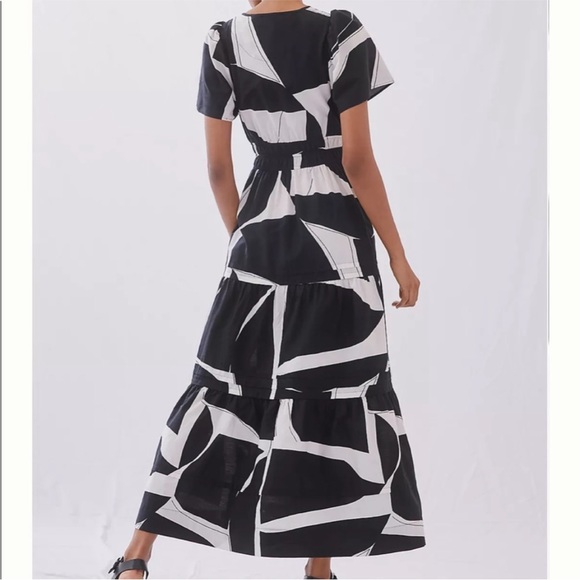 Anthropologie Black and White Maxi Dress - Picture 2 of 7